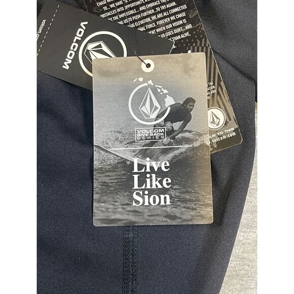 Volcom Stone Hawaii Lone Path Mens Short Sleeve 50+ Anti UV Rash Guard Black XXL - Picture 6 of 13